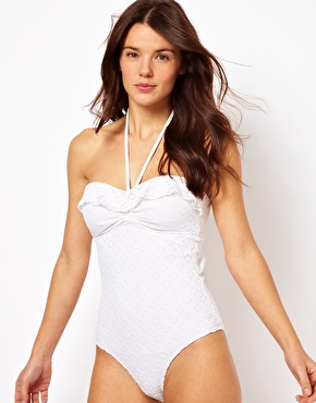 Image 1 of South Beach Lace Swimsuit With Frill