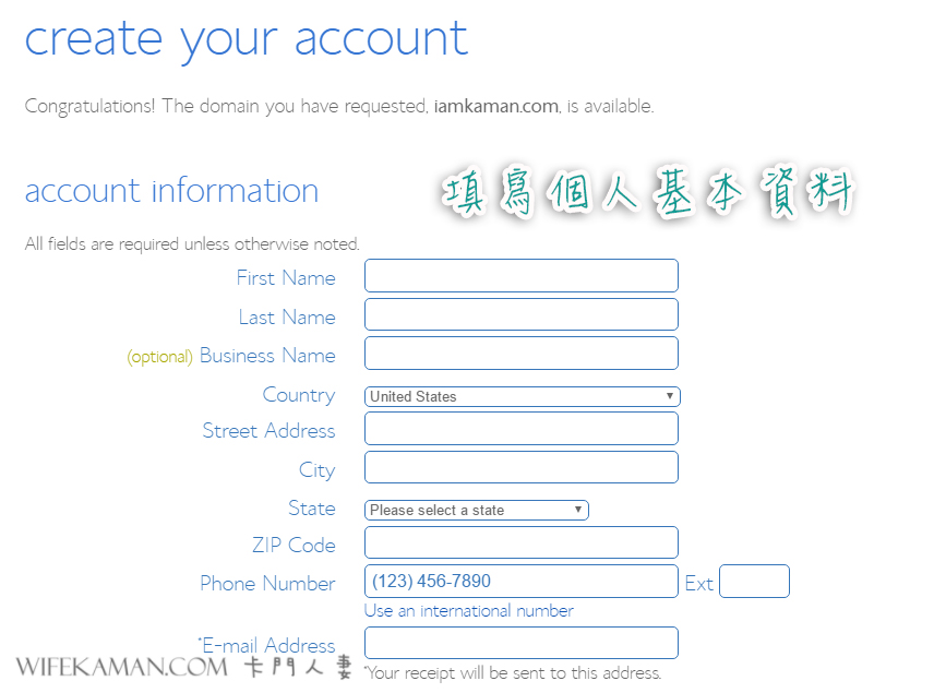 bluehost step by step