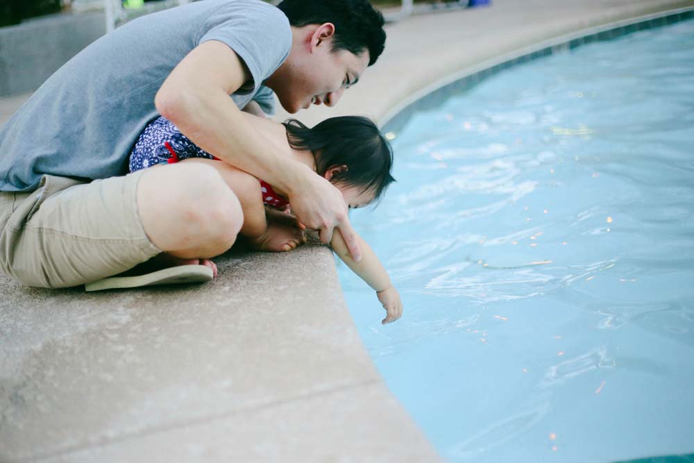 hailey at swimming pool