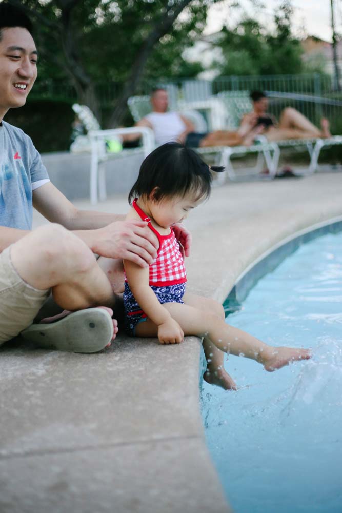 hailey at swimming pool