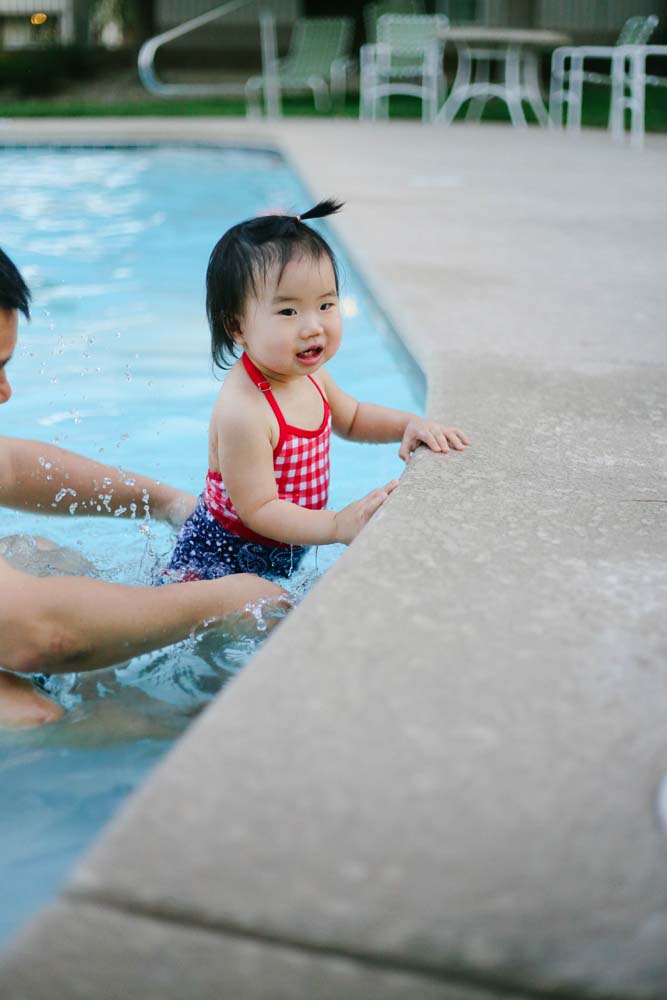 hailey at swimming pool