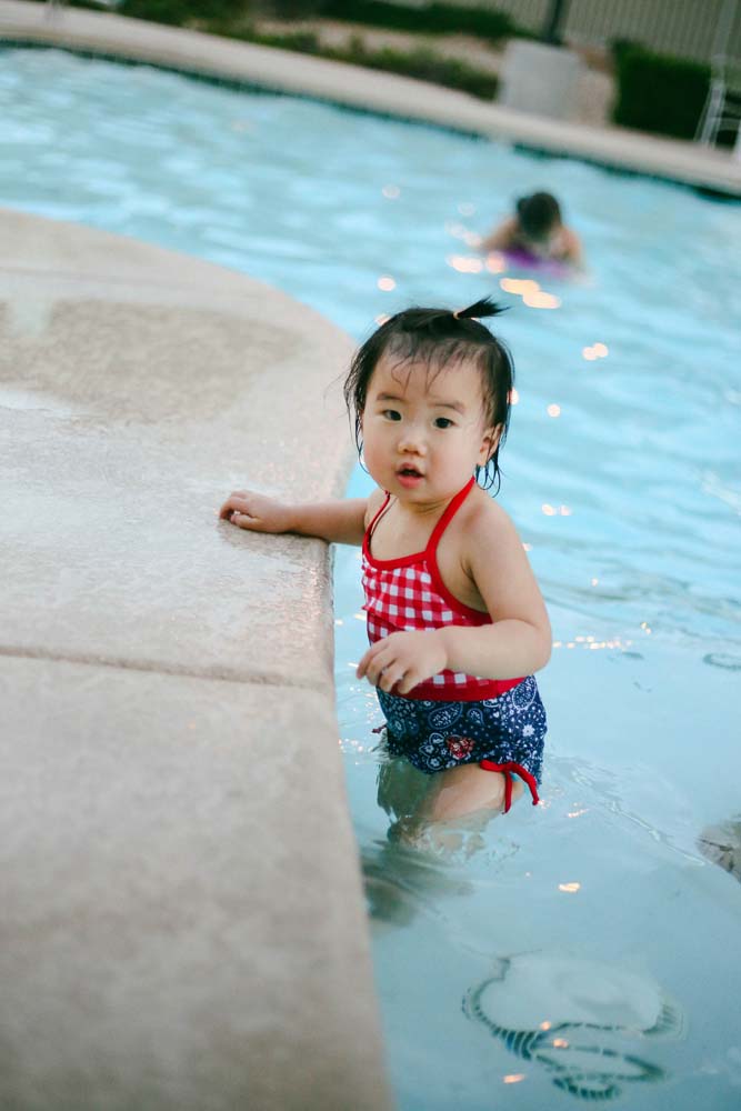 hailey at swimming pool