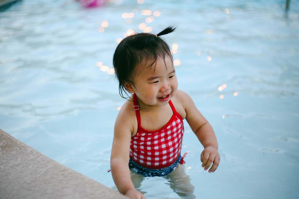 hailey at swimming pool