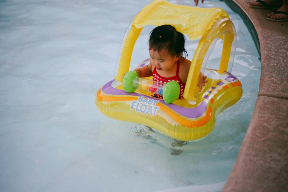 hailey at swimming pool