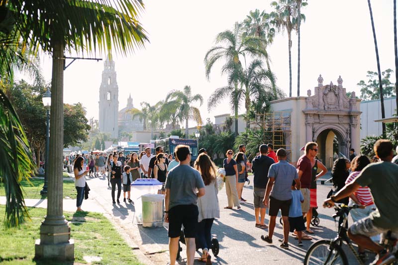 food truck friday at Balboa Park